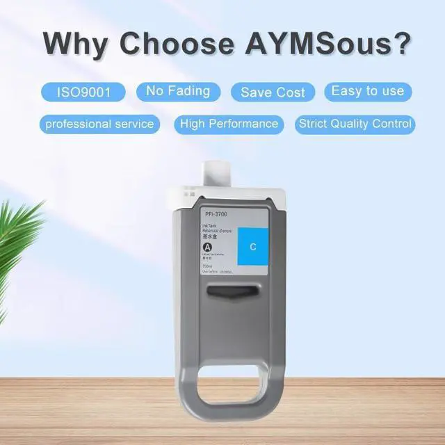 Alt view image 4 of 6 - PFI-3700 Pigment Ink Cartridge Replacement for Canon PFI 3700 PFI-3700PBK for Canon imagePROGRAF PRO-2600 PRO-4600 PRO-6600 GP-2600S GP-4600S GP-6600S Printers700ML Photo Magenta