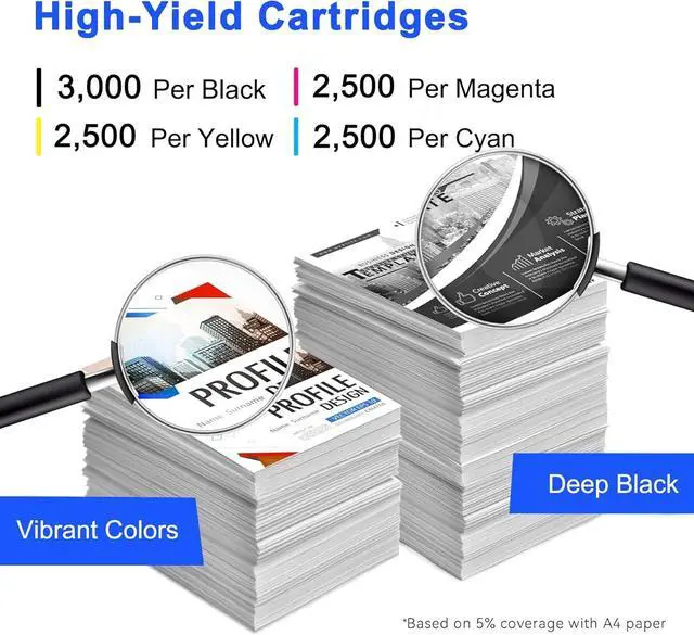 Alt view image 4 of 6 - 124A Toner Cartridges 4 Pack with Chip Compatible for HP 124A Q6000A Q6001A Q6002A Q6003A Toner use for Color 2600n 1600 2605 1015 1017 Series Printer (Black Cyan Magenta Yellow)