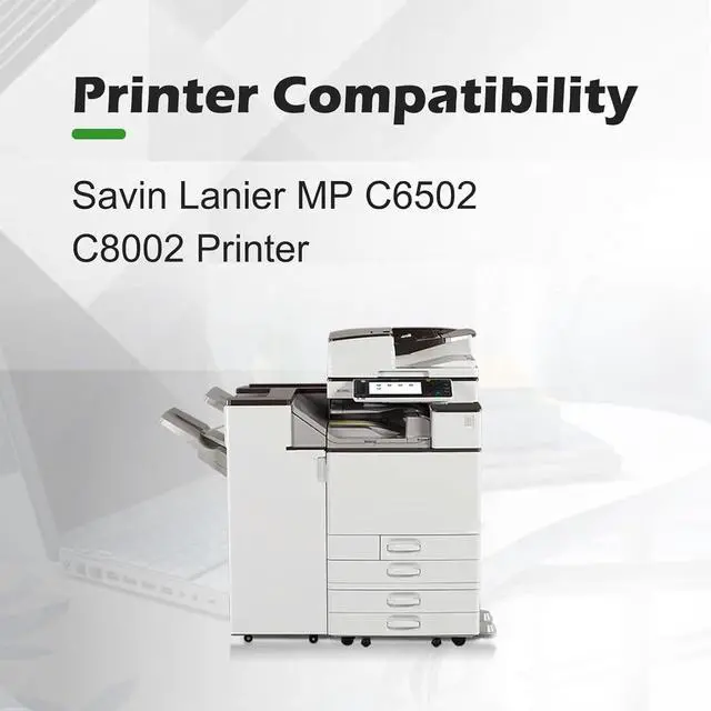 Alt view image 2 of 7 - MP-C8002 Toner Cartridge High Yield Compatible with Ricoh MPC8002 Toner use for Ricoh MP C6502 C8002 Printer (842083 842084 842085 842086)