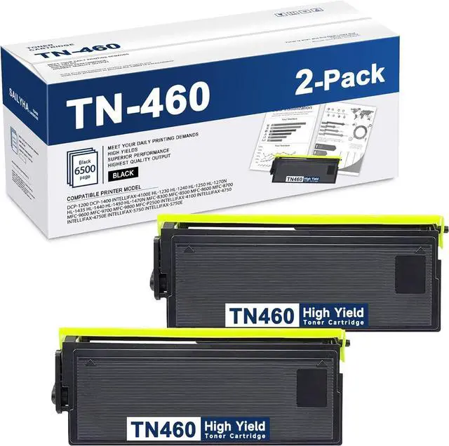 Main image of TN460 TN-460 Toner Cartridge Replacement for Brother TN460 TN430 IntelliFax-4100e IntelliFax-4100 IntelliFax-4750e HL-1240 Printer (2 Pack)