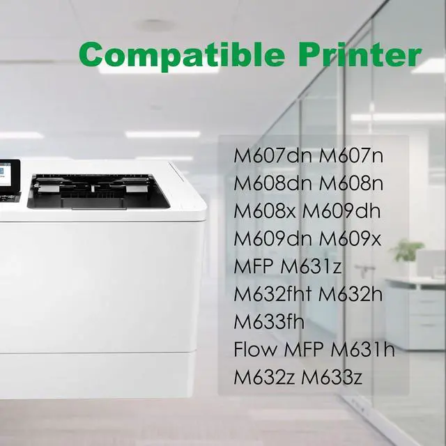 Alt view image 2 of 7 - Remanufactured 4 Pack 37A Toner Cartridges for HP 37 A 37Y 37 Y 37X 37 X CF237A Compatible with M607dn M607n M608n M609dh M609dn MFP M631z M632h M633fh Flow MFP M631h M632z Printer (Black)