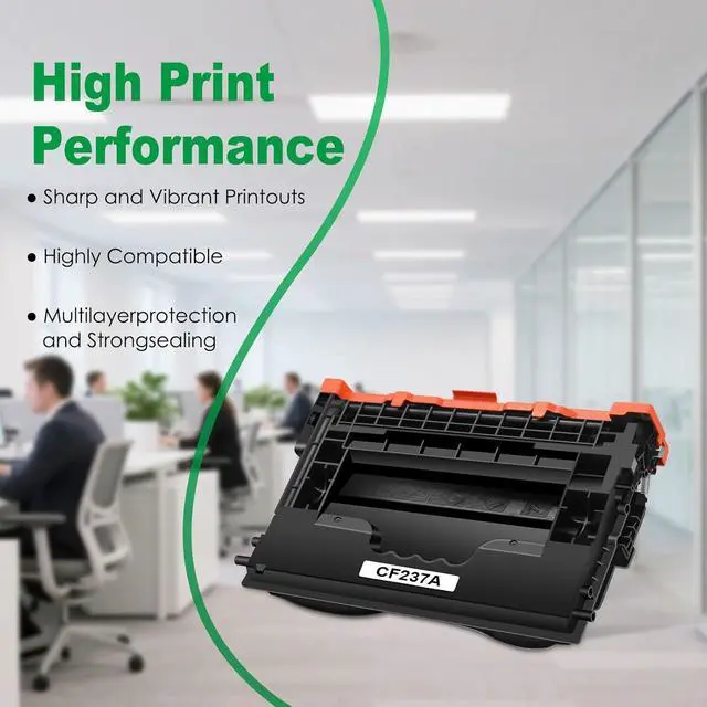 Alt view image 5 of 7 - Remanufactured 4 Pack 37A Toner Cartridges for HP 37 A 37Y 37 Y 37X 37 X CF237A Compatible with M607dn M607n M608n M609dh M609dn MFP M631z M632h M633fh Flow MFP M631h M632z Printer (Black)