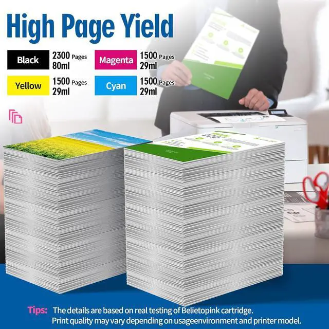 Alt view image 3 of 7 - 712XL 712 Ink Cartridges Replacement for HP 712 Ink Cartridges for DesignJet T210 T230 T250 T630 T650 Studio Plotter Printers, Remanufactured High Yield 712 712XL Ink Cartridges with Chip