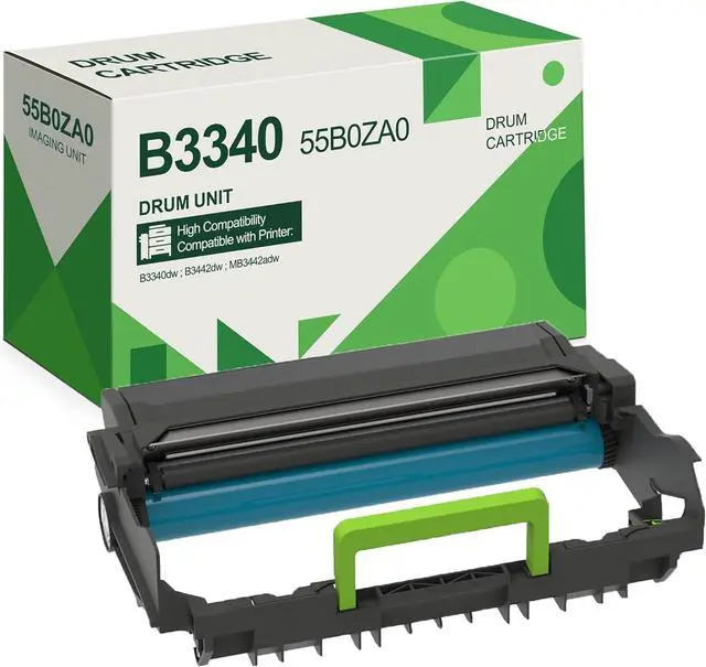 Main image of B3340 55B0ZA0 Drum Unit - 1 Pack Replacement for Lexmark 55B0ZA0 Imaging Unit Toner for B3340dw B3442dw MB3442adw Printer, Approximately 40,000 Page Yield, Black