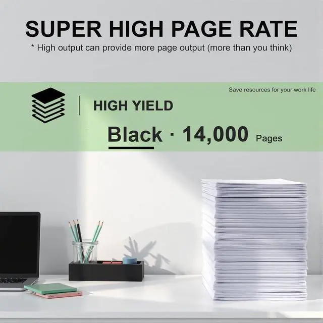 Alt view image 3 of 6 - 2 Pack TK5282 Black Toner Cartridge: Compatible TK5282K / TK-5282K Replacement TK-5282 Black Toner for Kyocera ECOSYS M6235cidn M6235 M6635cidn P6235 Printer, Black 14000 Pages