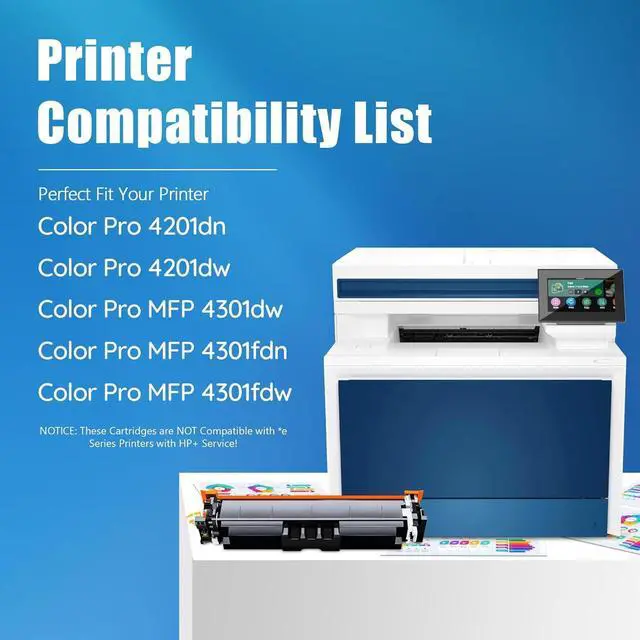 Alt view image 2 of 7 - 210X Toner Cartridges 4-Pack Replacement for 210X Toner Cartridges Works with Color Pro 4201dn 4201dw Pro MFP 4301dw 4301fdn 4301fdw Printer Ink