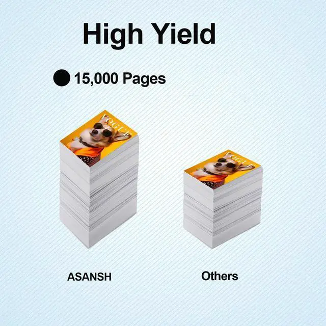 Alt view image 4 of 5 - 55B1H00 High Yield Toner Cartridge Use for MS331 MS331dn MS431 MS431dn MS431dw MX331 MX331adn MX431 MX431adn MX431adw Printers (2 Pack)