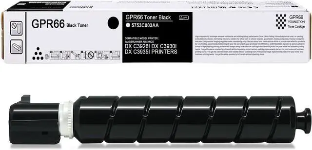 Main image of GPR-66 GPR66 Toner GPR-66 Toner Cartridge Set 1-Black High Yield 5753C003AA Replacement for Canon ImageRUNNER Advance DX 3926i 3935i 3930i Printer