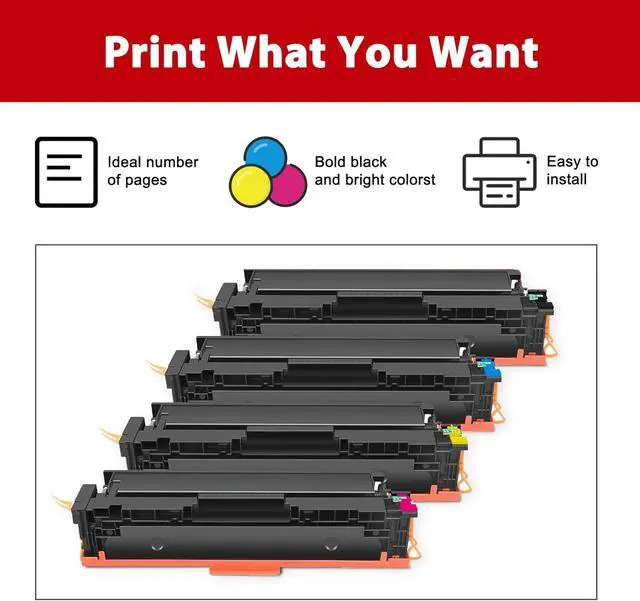 Alt view image 6 of 7 - 054H 054 Toner Cartridge Replacement for Canon 054H Toner Cartridge Set for Color ImageCLASS MF642Cdw MF644Cdw MF640C MF641Cw MF643Cdw MF641Cdw Printer (Black Cyan Magenta Yellow, 4-Pack)
