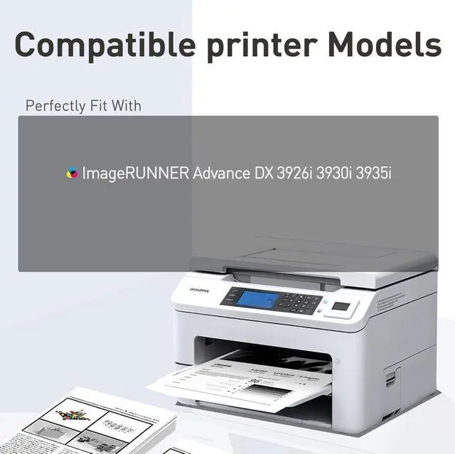 Alt view image 2 of 5 - Compatible Toner Cartridge Replacement for Canon GPR-66 GPR66 Toner Cartridge 5753C003AA 5754C003AA 5755C003AA 5756C003AA for Advance DX 3926i 3930i 3935i(Black, Cyan, Yellow, Magenta)