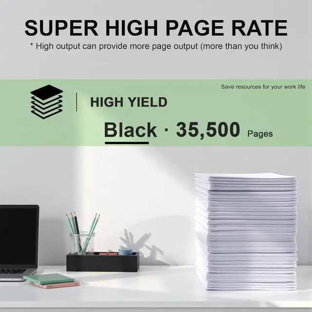 Alt view image 3 of 6 - 1 Pack TK6327 TK6329 Black Toner Cartridge: Compatible TK6327K TK-6327K 1T02NK0US0 Replacement Toner Cartridge for Kyocera TASKalfa 4002i 4003i 5002i 5003i 6002i 6003i Printer, 35,500 Pages Each