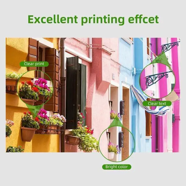 Alt view image 5 of 5 - 728 Ink Cartridge 4 Color(MBK,CY,MG,YL) 4 x 300ml Compatible for HP 728 Ink Cartridge F9J68A F9K17A F9K16A F9K15A Replacement for HP DesignJet T730 T830 MFP Series Printer