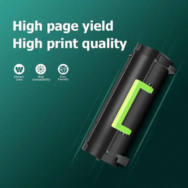 Alt view image 5 of 7 - Remanufactured 56F1U00 Black Ultra High Yield Toner Cartridges Compatible with Lexmark 56F1U00 56F1U0E for Lexmark MS521 MS621 MS622 MX521 MX522 MX622 Printers ( 2Pack 25000pgs)