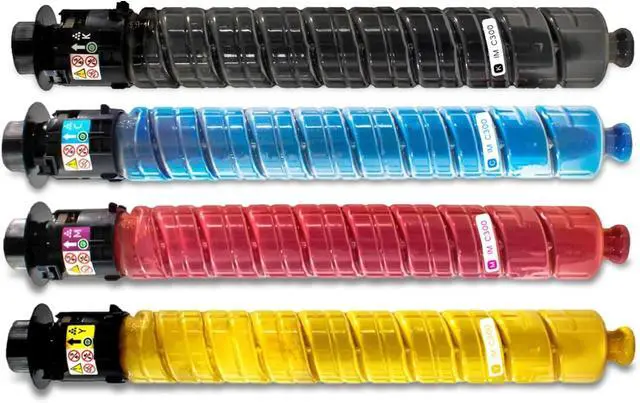Alt view image 2 of 7 - 4 Pack IM C300 IM C400 Toner Cartridge : Compatible IM C300 Replacement Toner Cartridge for Ricoh Lanier Savin C300F C400F C400SF Printer (Black Cyan Yellow Magenta , 842378 842379 842380 842381)