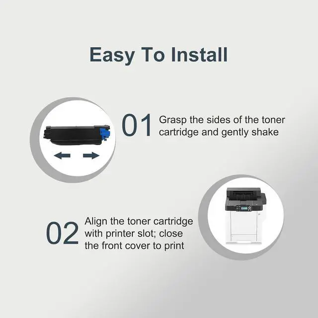 Alt view image 6 of 7 - Remanufactured P C600 Toner Cartridge Compatible for Ricoh Savin Lanier P C600 PC600 Printer 4 Pack(Black,Cyan,Yellow.Magenta)