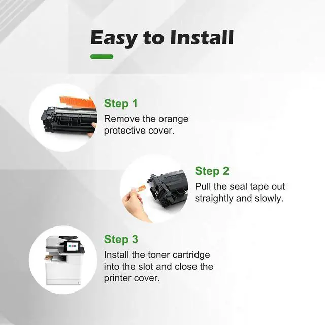 Alt view image 6 of 7 - 659A Toner Cartridges 4-Pack Replacement for HP 659A Toner Cartridges W2010A W2011A W2012A W2013A Fits MFP M776 (M776z/M776zs) & Color Laserjet Enterprise Flow MFP M766dn/M856X