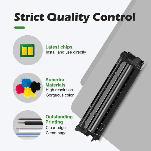 Alt view image 5 of 7 - 659A Toner Cartridges 4-Pack Replacement for HP 659A Toner Cartridges W2010A W2011A W2012A W2013A Fits MFP M776 (M776z/M776zs) & Color Laserjet Enterprise Flow MFP M766dn/M856X