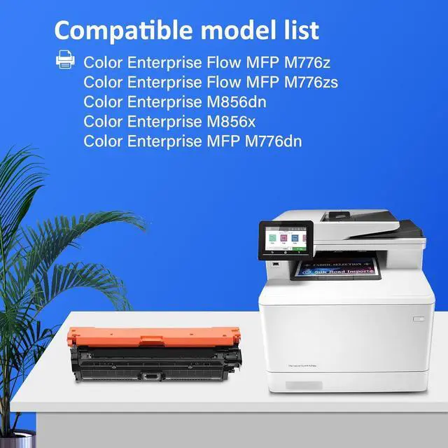 Alt view image 2 of 7 - 659X Black Toner Cartridge Replacement for HP 659X W2011X Toner Cartridge Works with Color Enterprise M856dn M776dn, Flow MFP M776z M776zs Printer (1-Pack, Black)