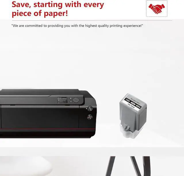 Alt view image 6 of 6 - PFI-1000 Ink (1Pack,MBK 80ml) Compatible Replacement for Canon PRO 1000 Ink Cartridges imagePROGRAF PRO 1000 Printer