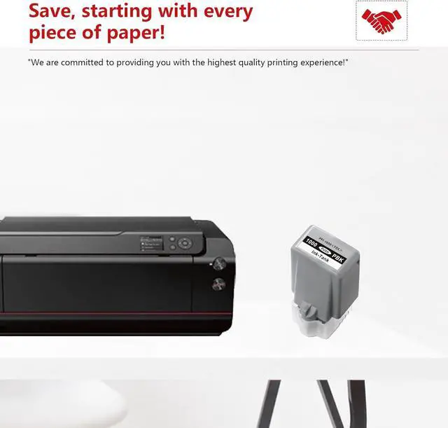 Alt view image 6 of 6 - PFI-1000 Ink (1Pack,PBK 80ml) Compatible Replacement for Canon PRO 1000 Ink Cartridges imagePROGRAF PRO 1000 Printer