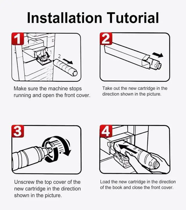 Alt view image 6 of 7 - GPR-31 Toner GPR31 Toner Cartridge (4-Pack, 1BK+1C+1M+1Y) Replacement for Canon GPR-31 Toner Cartridge Compatible ImageRUNNER Advance C5030 C5030i C5035 C5035i C5235 Printer