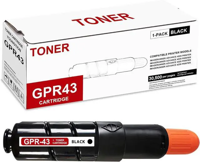 Main image of GPR-43 Black Toner Cartridge High Yield (1-Pack) Compatible GPR43 Toner Cartridge Replacement for Canon GPR43 Toner Cartridge for imageRUNNER Advance 4025 4035 4225 4235 Printers