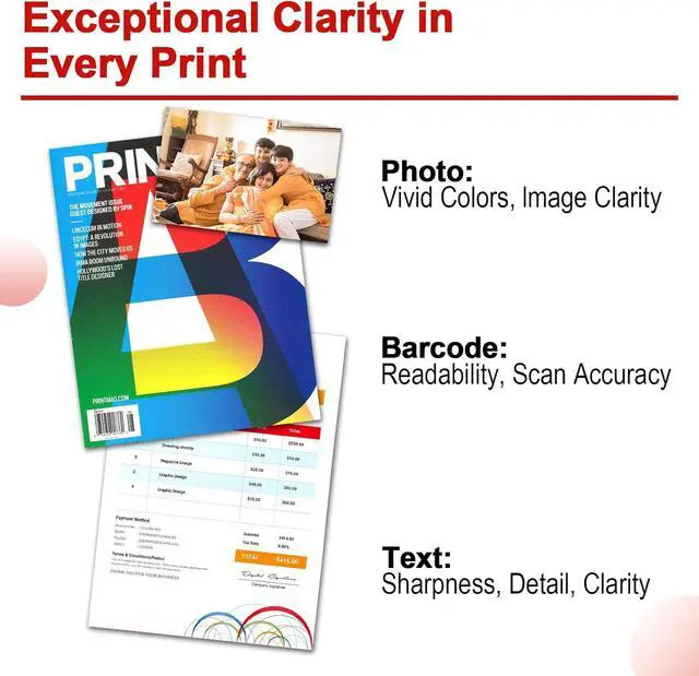 Alt view image 4 of 6 - High Capacity CLI-65 CLI65 Ink Cartridges [Show Ink Level] with New Chip 4215C007 Replacement for Canon Pixma Pro 200 PRO-200 PRO-200S Printer Ink(8 Pack)