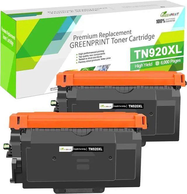 Main image of 920XL TN920XL Compatible Toner Cartridge 2 Blacks High Yield 6000 Pages for Printers HL-L5210DN HL-L5210DW HL-L5210DWT HL-L5215DW HL-L6210DW HL-L6210DWT HL-L6310DW MFC-L6810DW