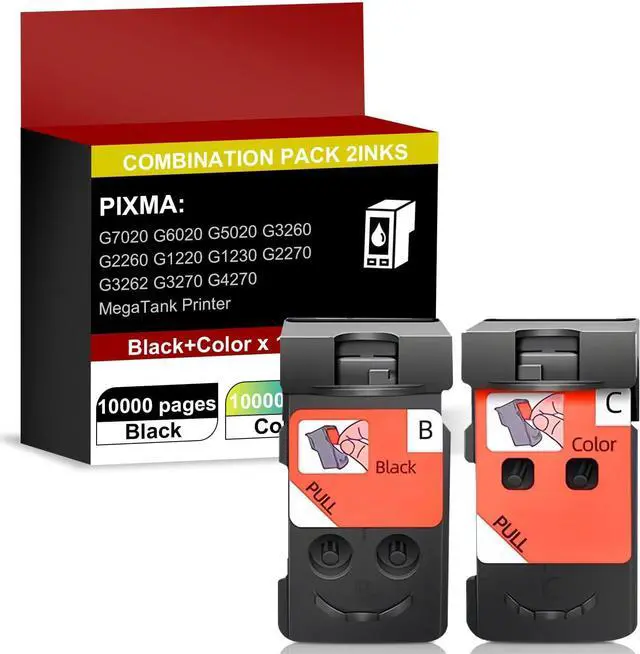 Main image of BH-20 CH-20 Replacment for PrintHead for PIXMA G7020 G6020 G5020 G3260 G2260 G1220 G1230 G2270 G3262 G3270 G4270 MegaTank Printers(2-Pack)