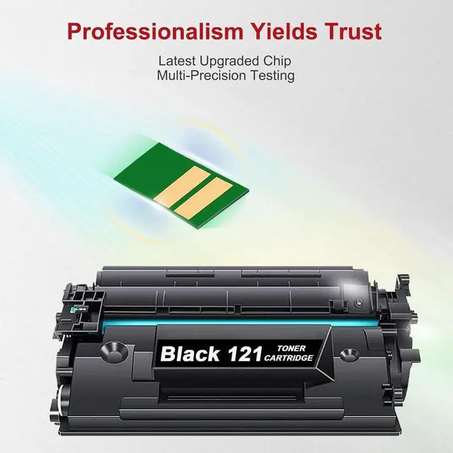 Alt view image 5 of 7 - 121 Black Toner Cartridge High Yield (2-Pack) Compatible 121 Toner Cartridges Replacement for Canon 121 Toner Cartridge for imageCLASS D1620 D1650 Printer