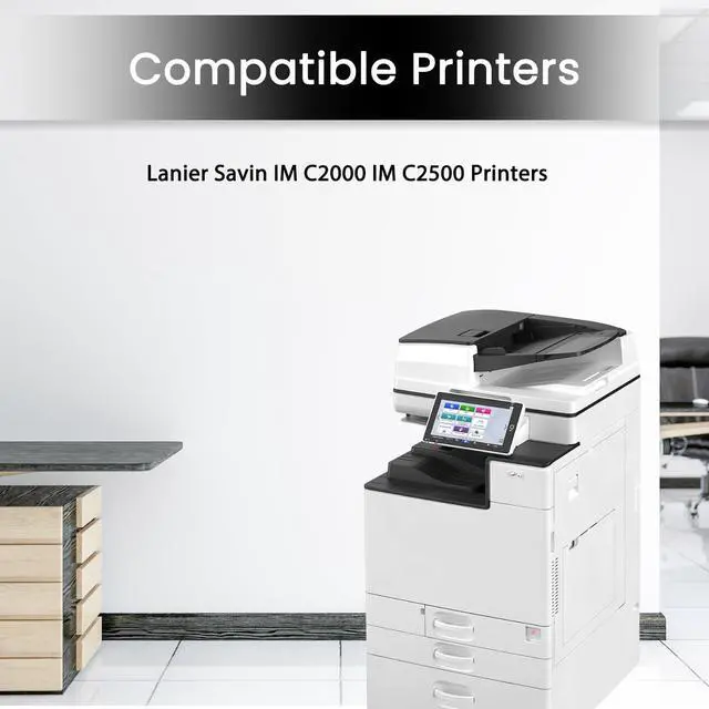 Alt view image 2 of 6 - IM C2000 C2500 Toner Cartridge 16,500 Pages High Yield Replacement for Ricoh IMC2000 IMC2500 842307 842308 842309 842310 Toner Work with IM C2000 IM C2500 Printers | 4 Pack IM C2000 Toner Cartridges