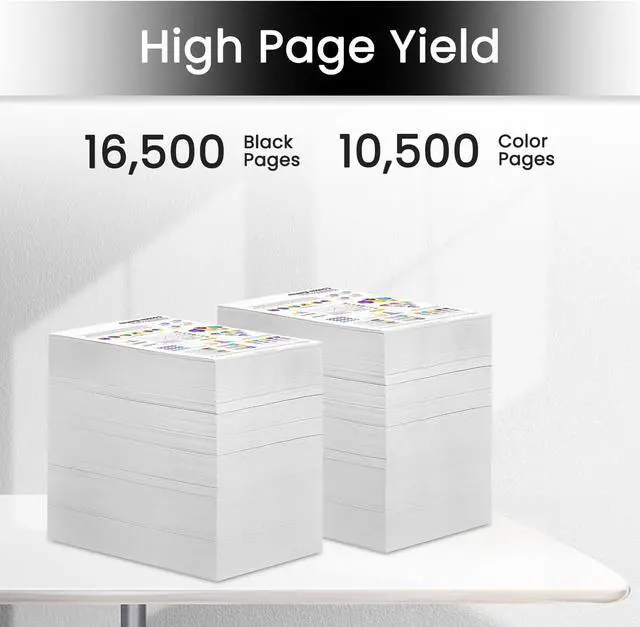 Alt view image 3 of 6 - IM C2000 C2500 Toner Cartridge 16,500 Pages High Yield Replacement for Ricoh IMC2000 IMC2500 842307 842308 842309 842310 Toner Work with IM C2000 IM C2500 Printers | 4 Pack IM C2000 Toner Cartridges