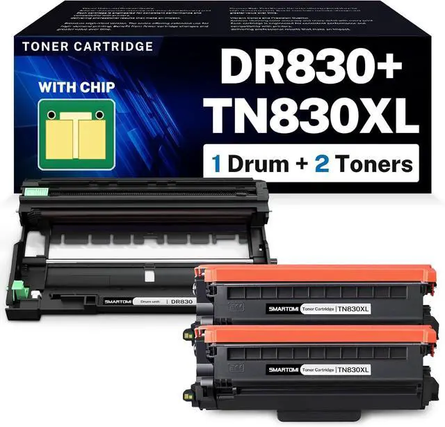 Main image of Compatible TN830XL Toner Cartridge and DR830 Drum Unit Replacement for Brother TN830 TN830XL DR-830 Work with DCP-L2640DW HL-L2400D HL-L2405W HL-L2460DW HL-L2480DW MFC-L2820DW Printer(3 Pack)