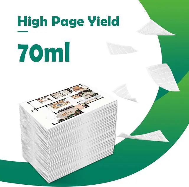 Alt view image 3 of 7 - Compatible PFI-050 PFI 050 Ink Bottles Compatible with Canon PFI050 PFI-050BK PFI-050C PFI-050M PFI-050Y Ink Refill for imagePROGRAF TC-20 TC-20M Printer (4 Pack, BK C M Y)