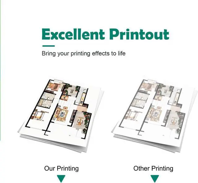 Alt view image 6 of 7 - Compatible PFI-050 PFI 050 Ink Bottles Compatible with Canon PFI050 PFI-050BK PFI-050C PFI-050M PFI-050Y Ink Refill for imagePROGRAF TC-20 TC-20M Printer (4 Pack, BK C M Y)