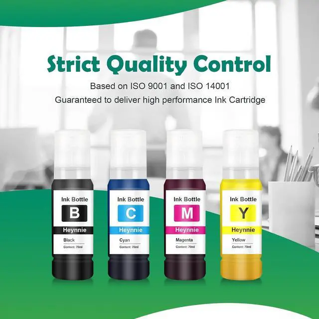 Alt view image 5 of 7 - Compatible PFI-050 PFI 050 Ink Bottles Compatible with Canon PFI050 PFI-050BK PFI-050C PFI-050M PFI-050Y Ink Refill for imagePROGRAF TC-20 TC-20M Printer (4 Pack, BK C M Y)
