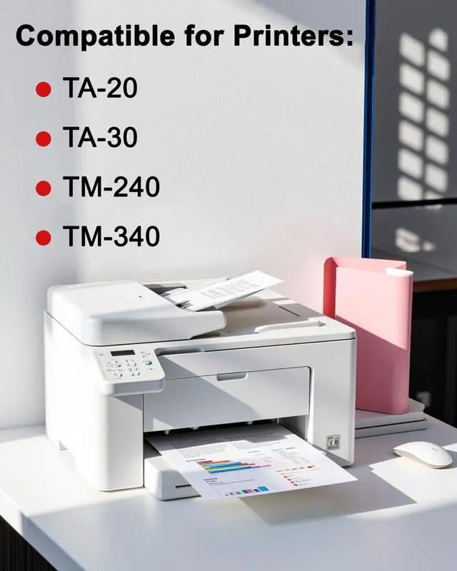 Alt view image 2 of 7 - PFI-030 Ink Cartridge 55ml Replacement for Canon PFI-030 Pigment Ink Tank Work for imagePROGRAF TA-20 TA-30 TM-240 TM-340 Printers6-Pack, 2MBK/BK/C/M/Y