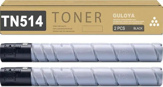 Main image of TN514 TN515 TN516 TN512 TN513 TN324 TN326 TN514K Black Toner Cartridge High Yield Replacement for Konica Minolta TN-514 TN514K Bizhub C458 C558 C658 308E 458E 558E 658E Printer (29,000 Pages, 2-Pack)