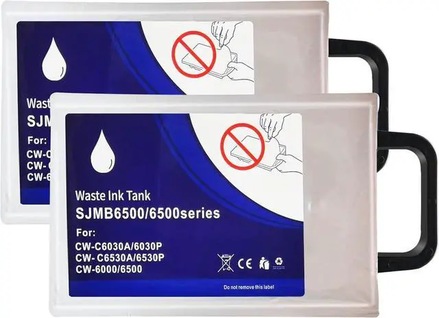 Main image of Aomya SJMB6500 Maintenance Cartridges Compatible with ColorWorks CW-C6000A CW-C6000P CW-6030A CW-6030P CW-C6500A CW-C6500P Printer,SJMB 6000 6500 Ink Maintenance Box,2 Pieces