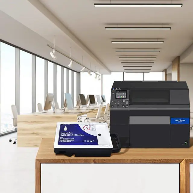 Alt view image 5 of 7 - Aomya SJMB6500 Maintenance Cartridges Compatible with ColorWorks CW-C6000A CW-C6000P CW-6030A CW-6030P CW-C6500A CW-C6500P Printer,SJMB 6000 6500 Ink Maintenance Box,2 Pieces