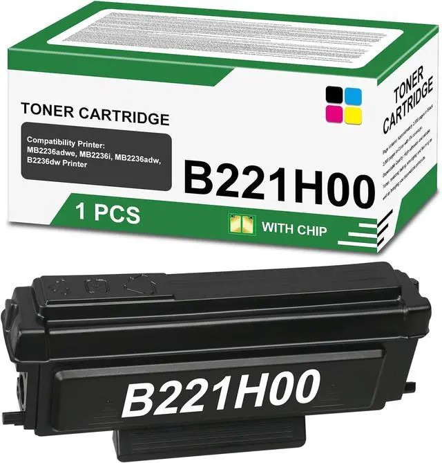 Main image of B221H00 High Yield Toner Cartridge with Chip (1-Pack) - Lvan Compatible B221H00 Black Toner Cartridge Replacement for LMK MB2236adwe MB2236i MB2236adw B2236dw Printer