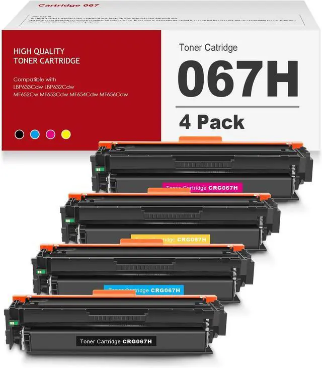 Main image of 067H Toner Cartridge Set High Capacity Remanufactured Replacement for Canon 067H 067 for imageCLASS LBP632Cdw MF656Cdw MF654Cdw Printer (4 Pack)