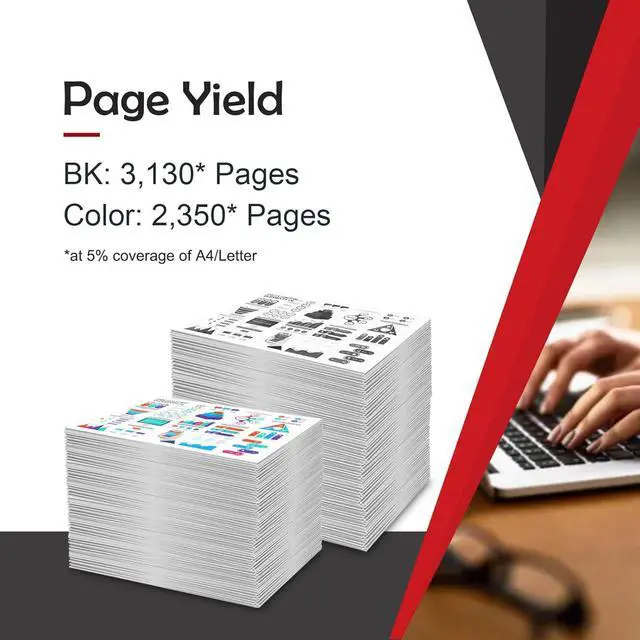 Alt view image 3 of 7 - 067H Toner Cartridge Set High Capacity Remanufactured Replacement for Canon 067H 067 for imageCLASS LBP632Cdw MF656Cdw MF654Cdw Printer (4 Pack)