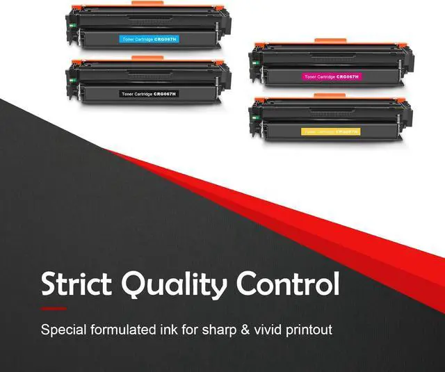 Alt view image 5 of 7 - 067H Toner Cartridge Set High Capacity Remanufactured Replacement for Canon 067H 067 for imageCLASS LBP632Cdw MF656Cdw MF654Cdw Printer (4 Pack)