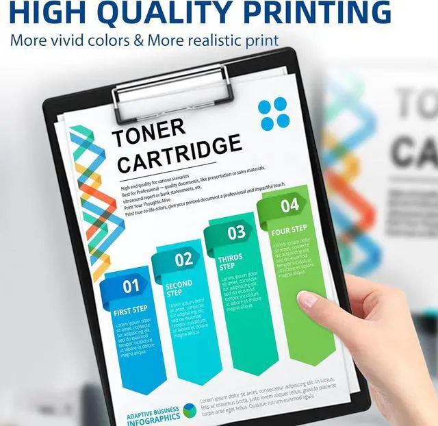 Alt view image 4 of 7 - DOSUM 148A Toner Cartridge Black (with Chip) - 2 Pack Replacement for HP 148A W1480A Toner Pro 4001 4101 MFP 4101fdw 4101fdn Pro 4001dw 4001dn 4001n Printer