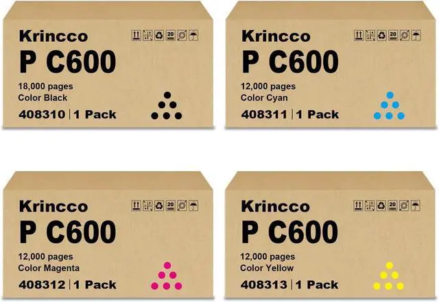 Main image of P C600 PC600 High Yield Toner Cartridge Compatible for Ricoh P C600 PC600 Toner use for Ricoh Savin Lanier P C600 PC600 Printer 408310 408311 408312 408313