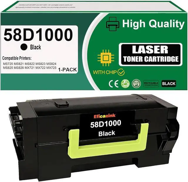 Main image of 58D1000 Toner Cartridge Compatible for MS725 MS821 MS822 MS823 MS824 MS825 MS826 MX721 MX722 MX725 MX822 MX824 MX826 Printers (1 Black)