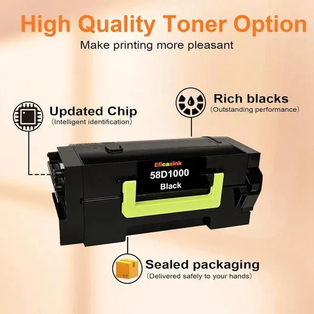 Alt view image 2 of 6 - 58D1000 Toner Cartridge Compatible for MS725 MS821 MS822 MS823 MS824 MS825 MS826 MX721 MX722 MX725 MX822 MX824 MX826 Printers (1 Black)