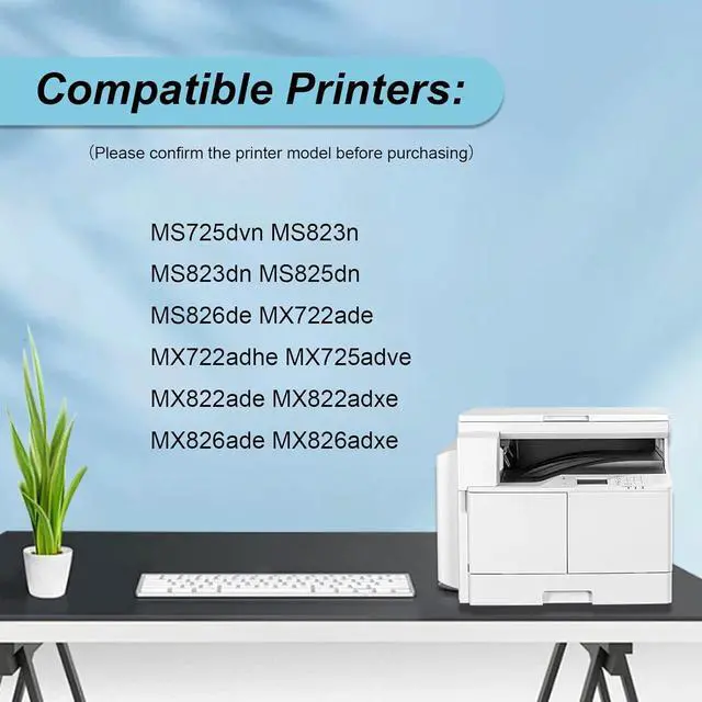 Alt view image 2 of 7 - 58D1U00 Ultra High Yield Toner Cartridge Compatible for MS725dvn MS823n MS823dn MS825dn MS826de MX722ade MX722adhe MX725adve MX822ade MX822adxe MX826ade MX826adxe Printers (1 Black)