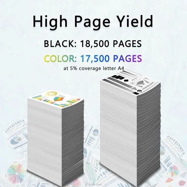 Alt view image 6 of 7 - KANTEN TFC330U T-FC330U Toner Cartridge Compatible for Toshiba E-Studio 330AC E-Studio 400AC Printer(Black Cyan Yellow Magenta)